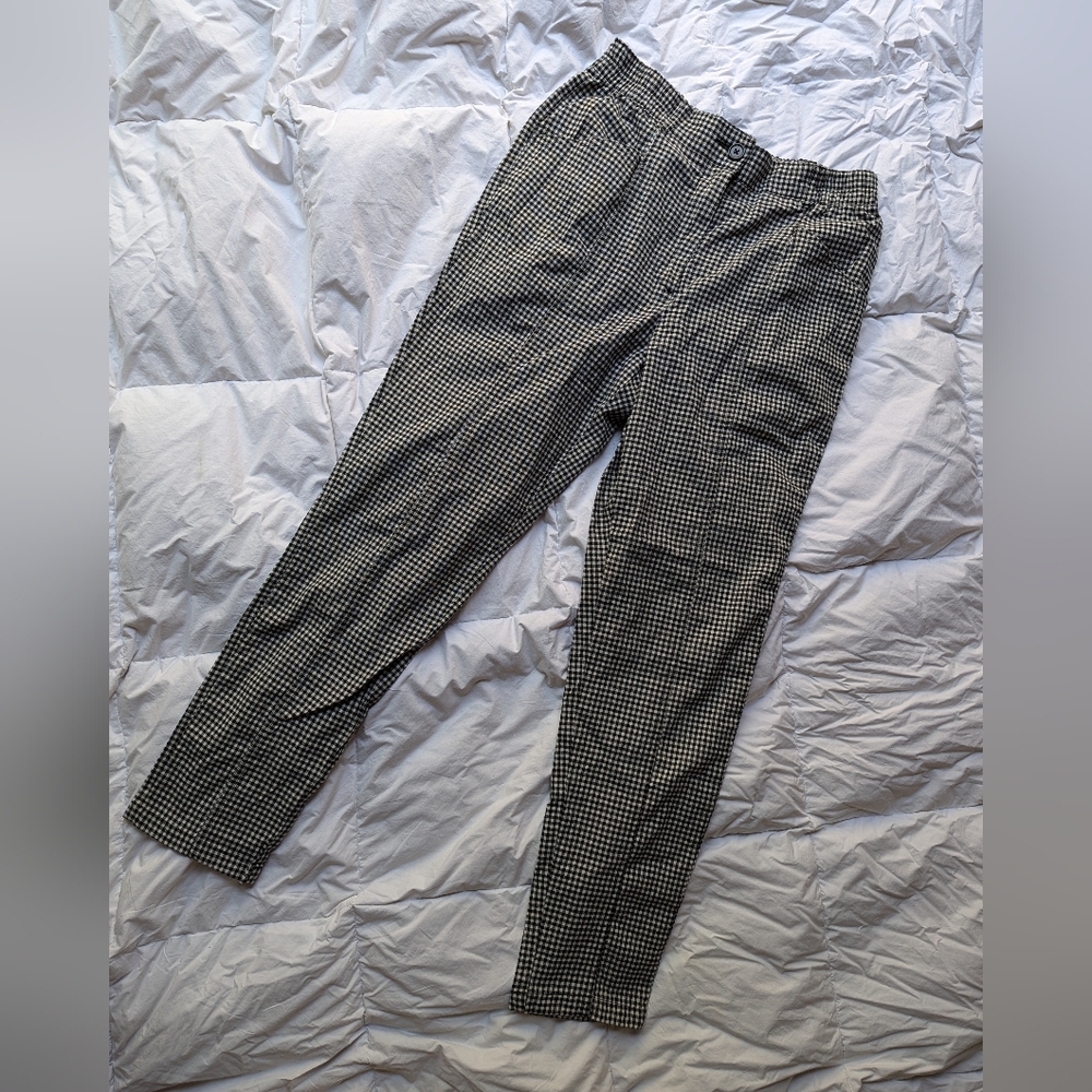 Urban Outfitters Gingham High Waist Cropped Pants